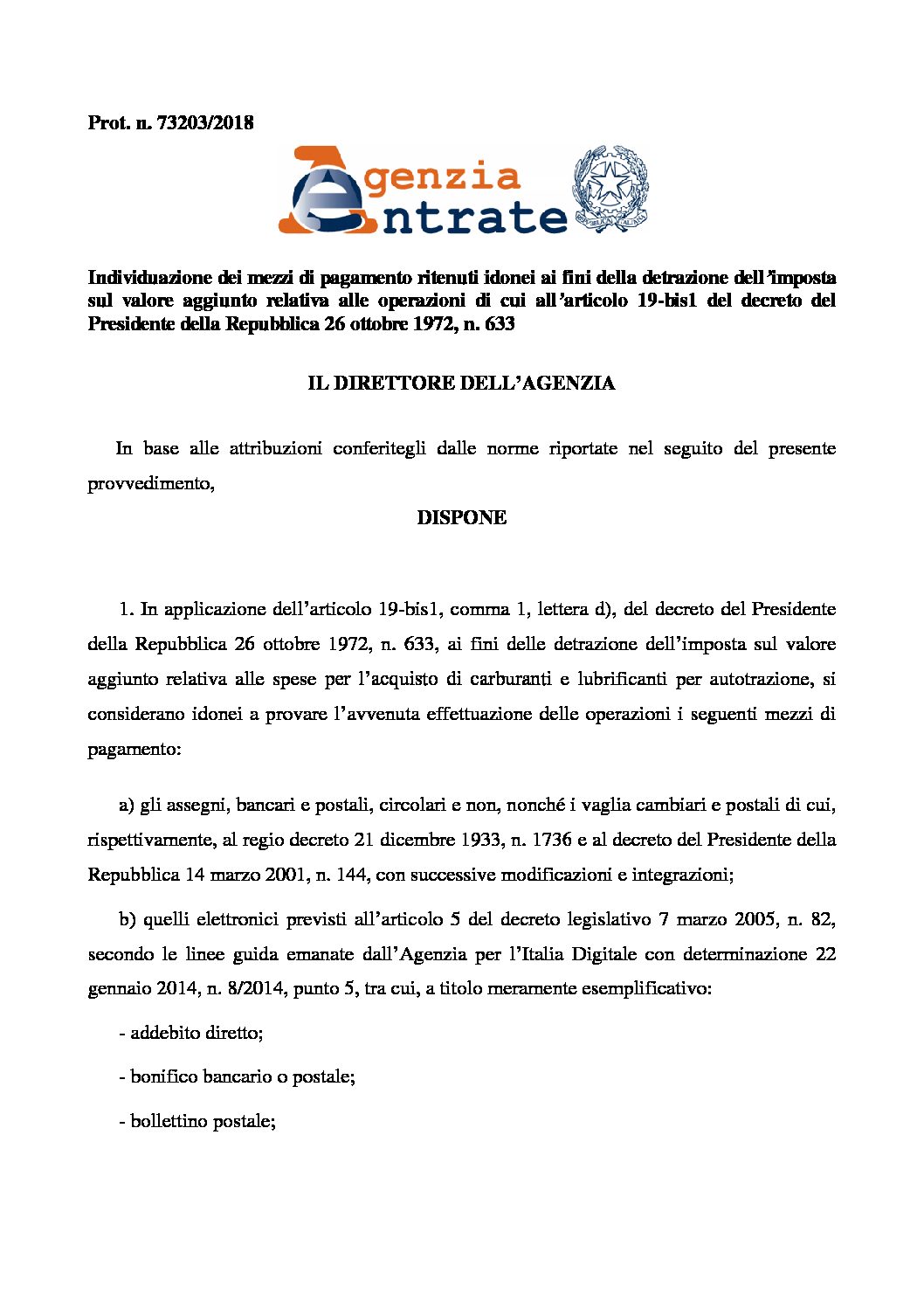 PROVVEDIMENTO+N_73203+DEL+04-04-2018 carburante